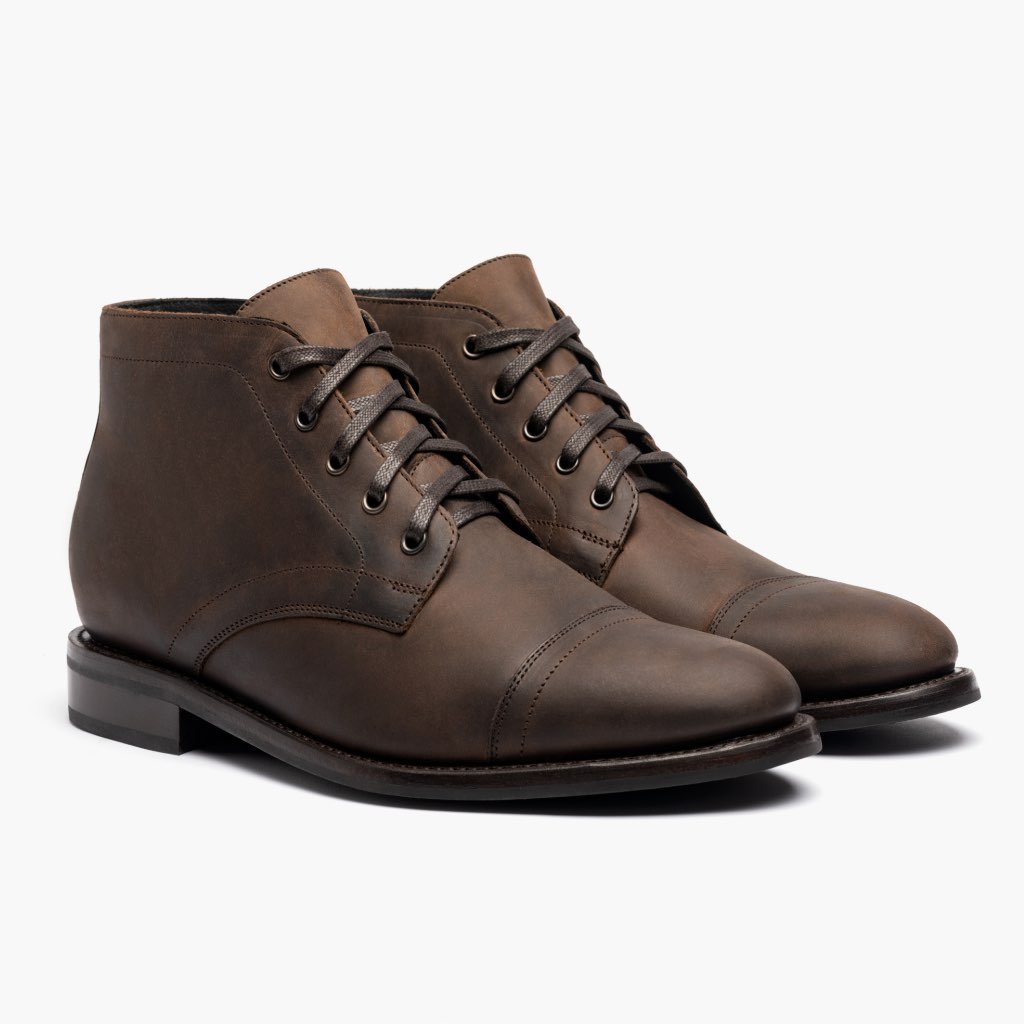 Thursday Boots Cadet Bőr Chukka Csizma Férfi Kávé | HU75HAP