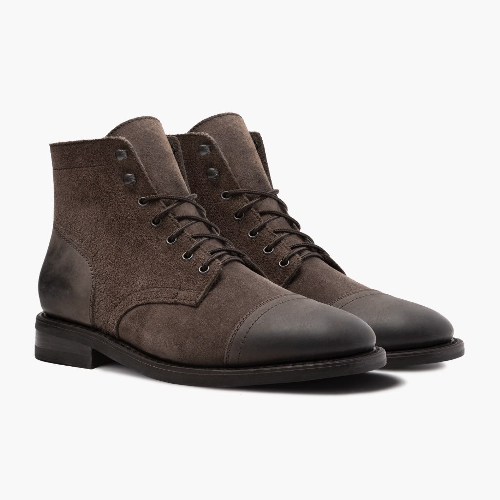 Thursday Boots Captain Bőr Classic Rugged & Resilient Csizma Férfi Olivazöld | HU390DFM48