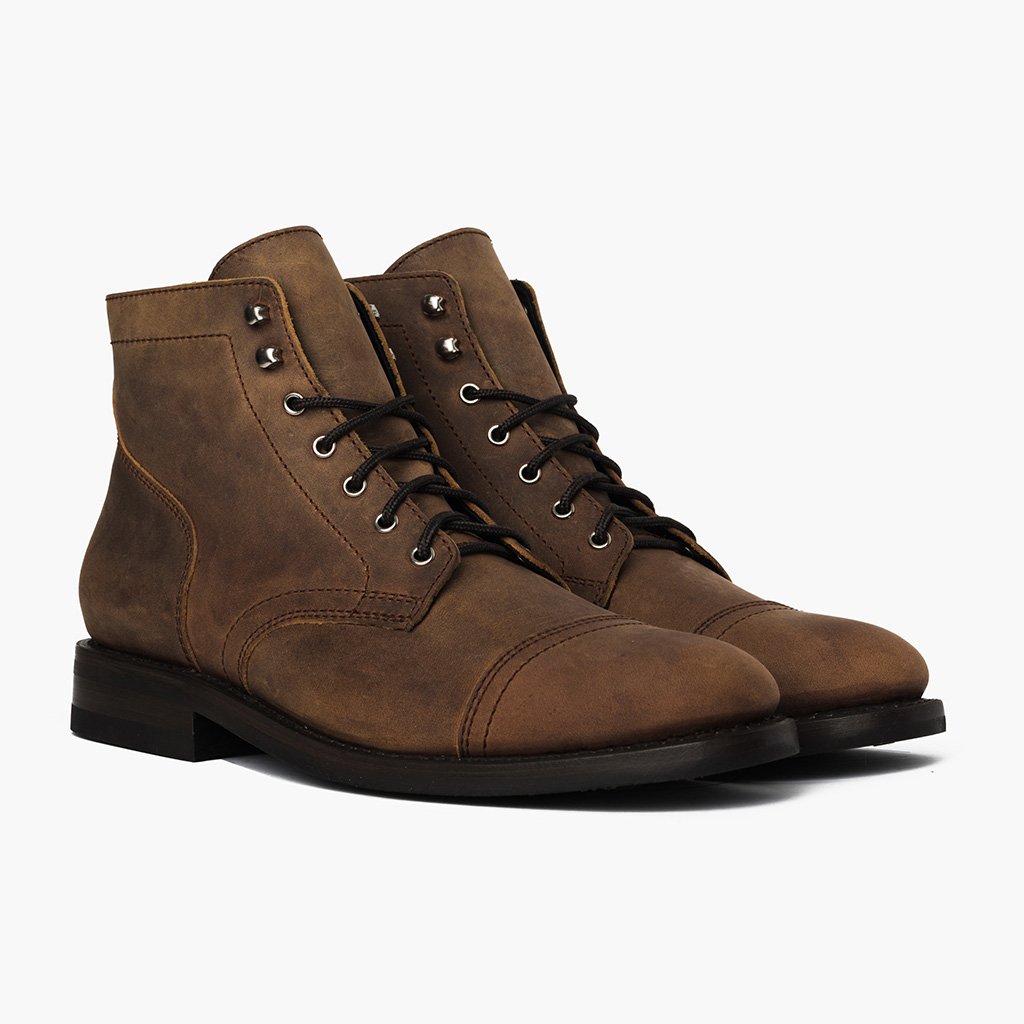 Thursday Boots Captain Bőr Classic Rugged & Resilient Csizma Férfi Barna | HU390DFM49