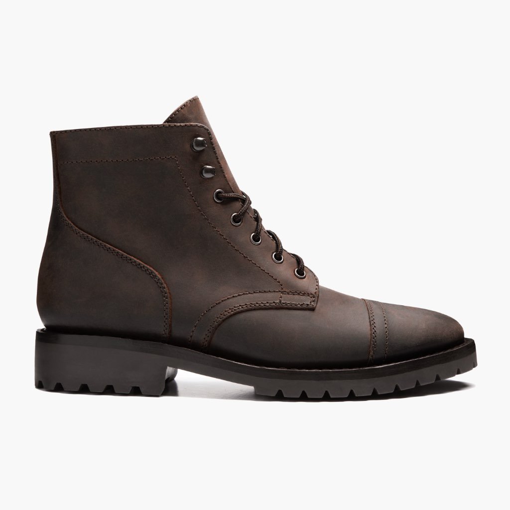 Thursday Boots Captain Bőr Classic Rugged & Resilient Csizma Férfi Kávé | HU390DFM50