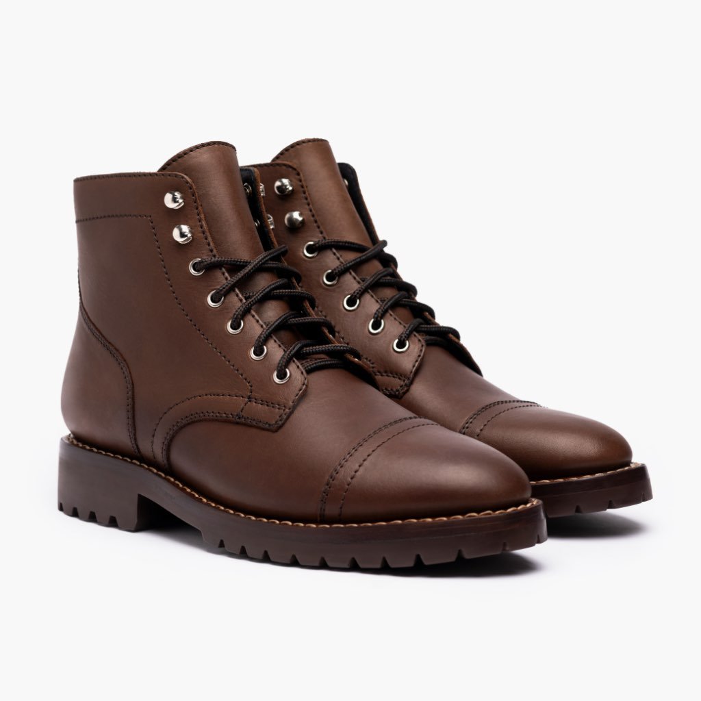 Thursday Boots Captain Bőr Csizma Férfi Whiskey | HU390DFM51