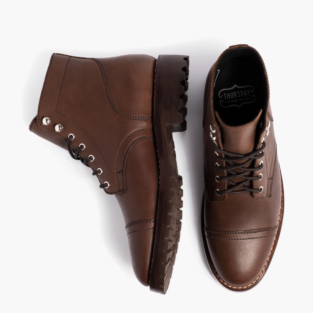 Thursday Boots Captain Bőr Csizma Férfi Whiskey | HU390DFM51