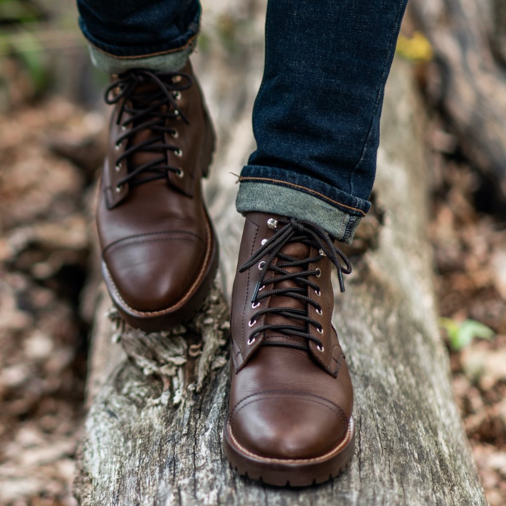 Thursday Boots Captain Bőr Csizma Férfi Whiskey | HU390DFM51