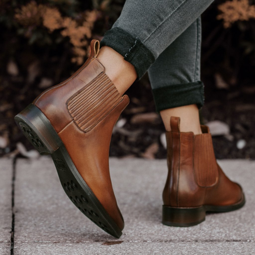 Thursday Boots Dreamer Bőr Chelsea Csizma Női Kávé | HU230JPQ