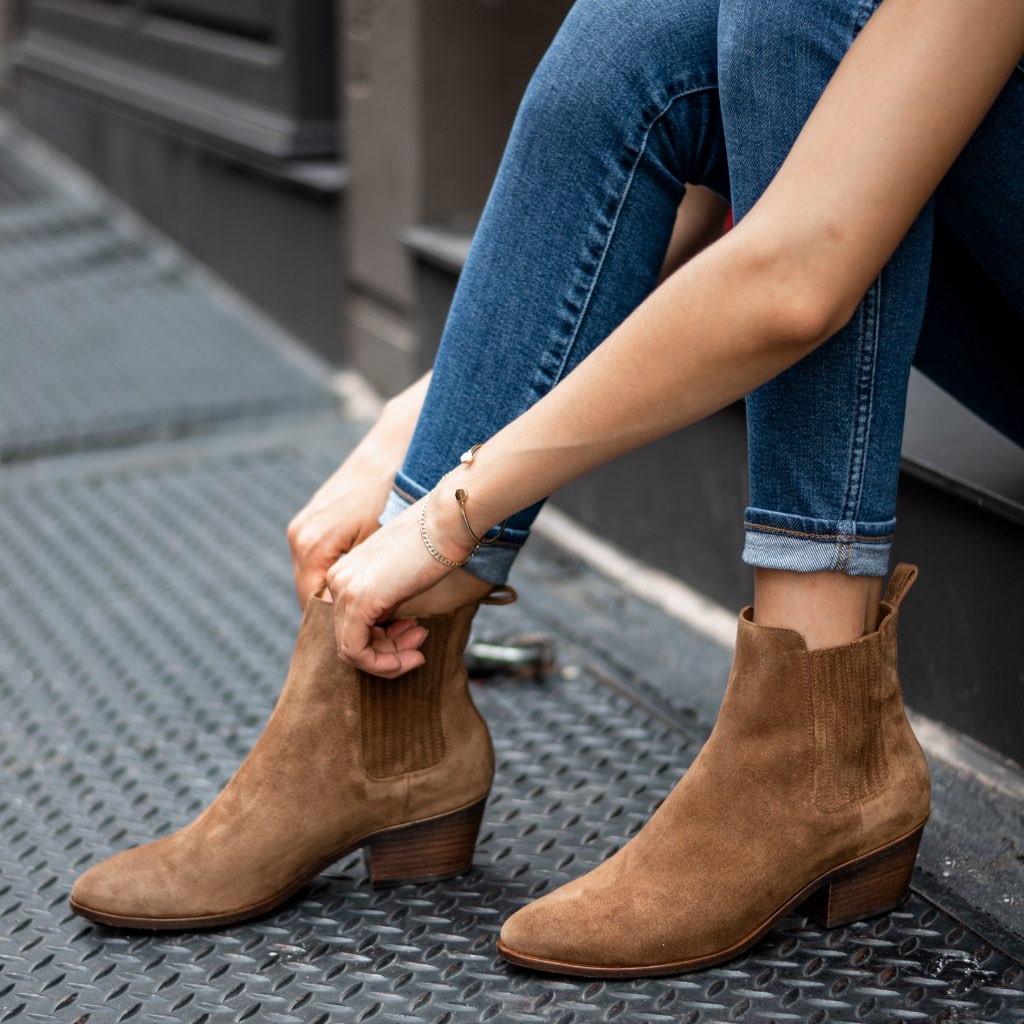 Thursday Boots Dreamer Velúr Chelsea Csizma Női Barna | HU227ZUT