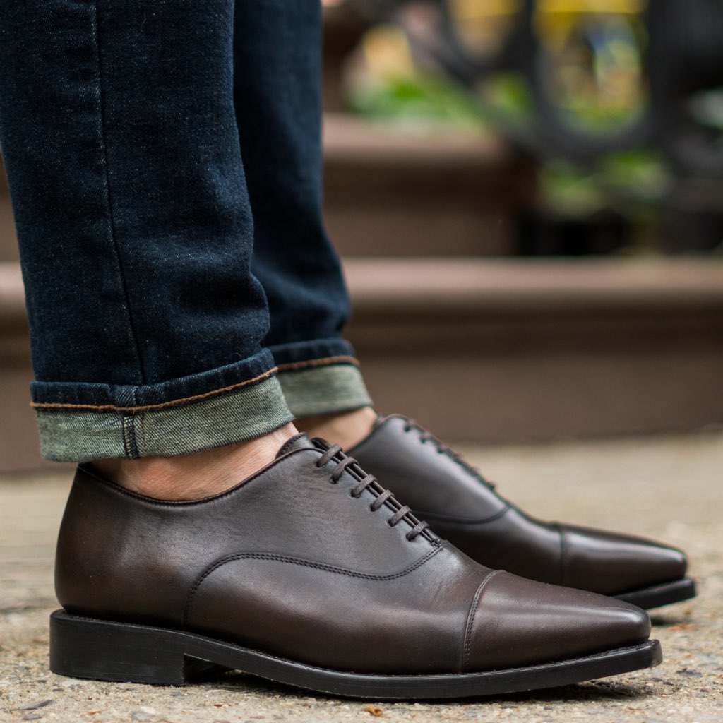 Thursday Boots Executive Bőr Classic Ruha Cipő Férfi Kávé | HU351MQZ