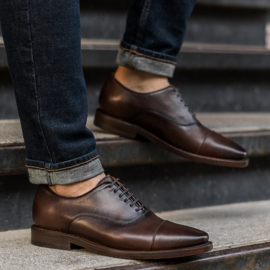 Thursday Boots Executive Bőr Classic Ruha Cipő Férfi Barna | HU352NWY