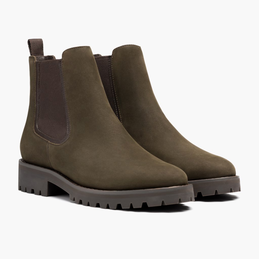 Thursday Boots Legend Nubuck Chelsea Csizma Női Olivazöld | HU208DFM