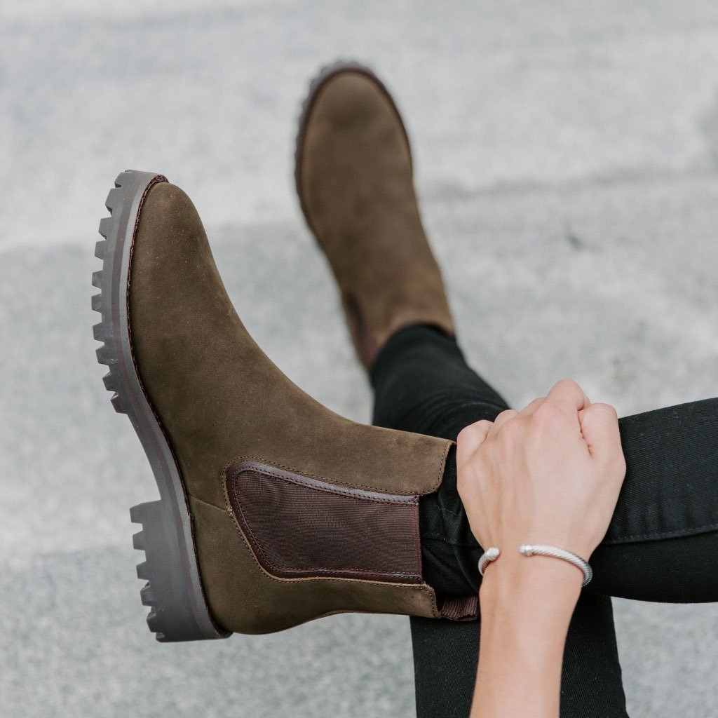 Thursday Boots Legend Nubuck Chelsea Csizma Női Olivazöld | HU208DFM