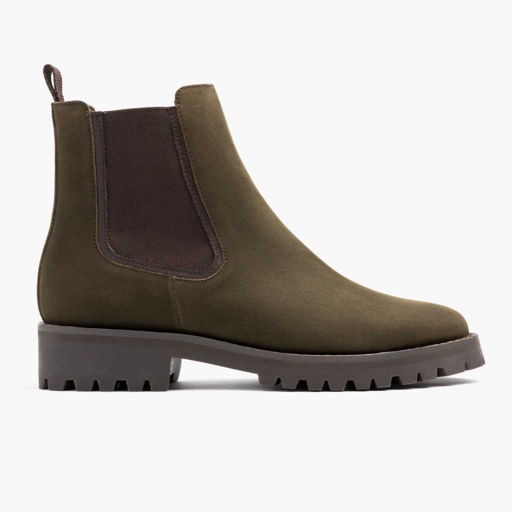 Thursday Boots Legend Nubuck Chelsea Csizma Női Olivazöld | HU208DFM