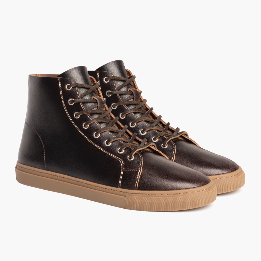 Thursday Boots Premier High Tops Bőr Tornacipő Férfi Bordó | HU37WNB