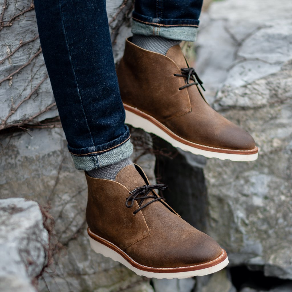 Thursday Boots Scout Velúr Chukka Csizma Férfi Barna | HU62EBC