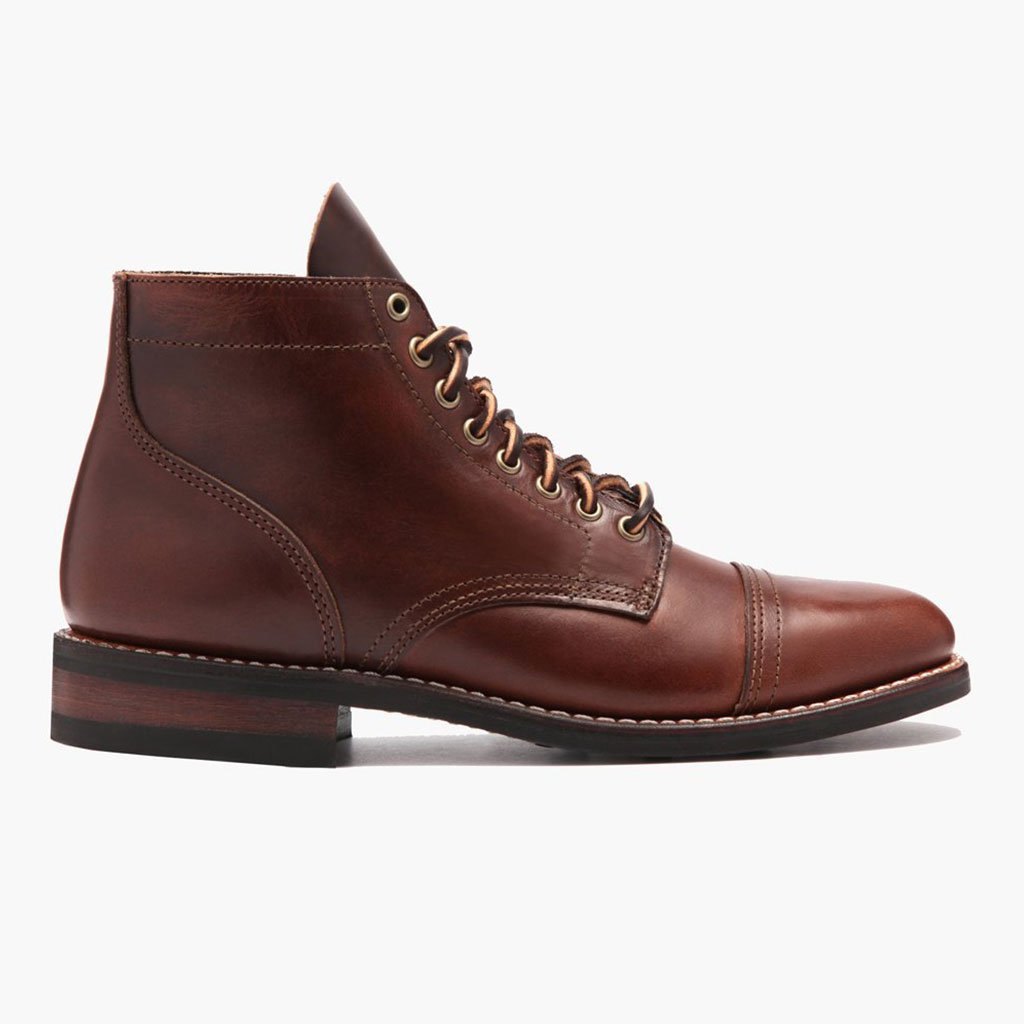 Thursday Boots Vanguard Bőr Fűzős Csizma Férfi Bordó | HU390DFM58