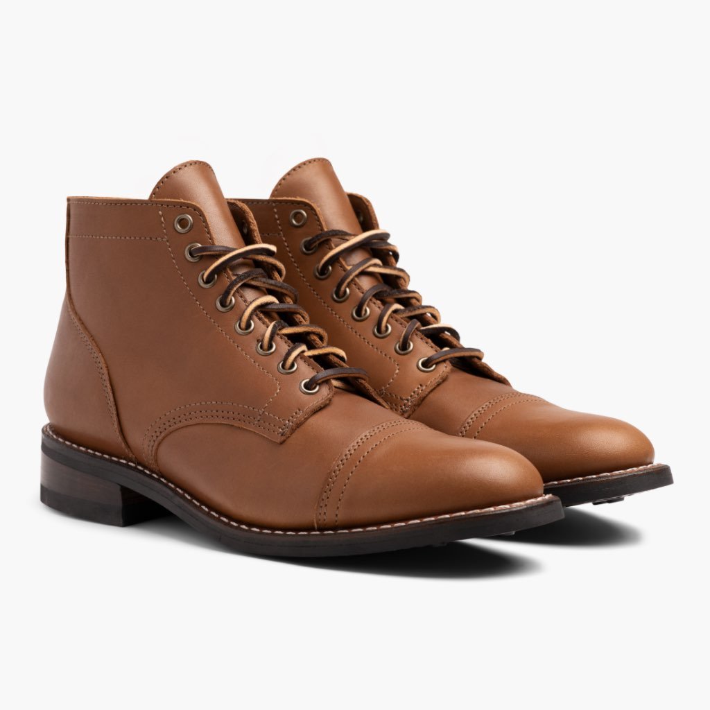 Thursday Boots Vanguard Bőr Fűzős Csizma Férfi Barna | HU390DFM6