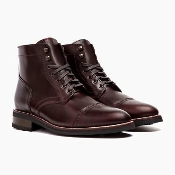 Thursday Boots Captain Bőr Chukka Csizma Férfi Kávé | HU73KOR