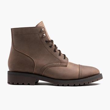 Thursday Boots Captain Bőr Csizma Férfi Barna | HU390DFM53