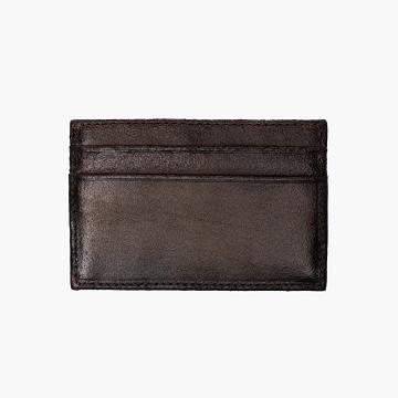 Thursday Boots Card Holder Bőr Classic Pénztárca Férfi Kávé | HU234DFM