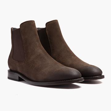 Thursday Boots Cavalier Velúr Chelsea Csizma Férfi Kávé | HU94VRW