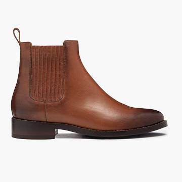 Thursday Boots Dreamer Bőr Chelsea Csizma Női Kávé | HU230JPQ