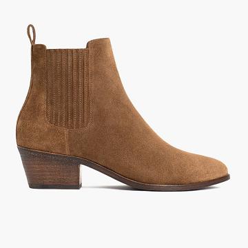 Thursday Boots Dreamer Velúr Chelsea Csizma Női Barna | HU227ZUT