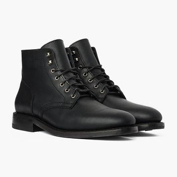 Thursday Boots President Bőr Rugged & Resilient Csizma Férfi Fekete | HU390DFM10