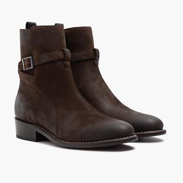 Thursday Boots Rogue Velúr Chelsea Csizma Férfi Bordó | HU81PJJ