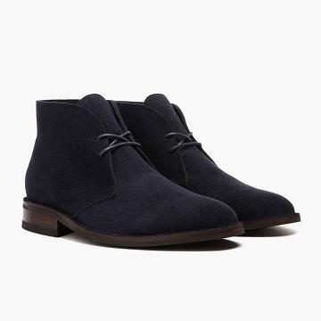 Thursday Boots Scout Velúr Chukka Csizma Férfi Kék | HU60TCE