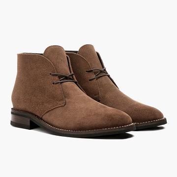 Thursday Boots Scout Velúr Rugged & Resilient Chukka Csizma Férfi Kávé | HU5ILH